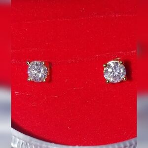 Elegant Moissanite Stud Earrings